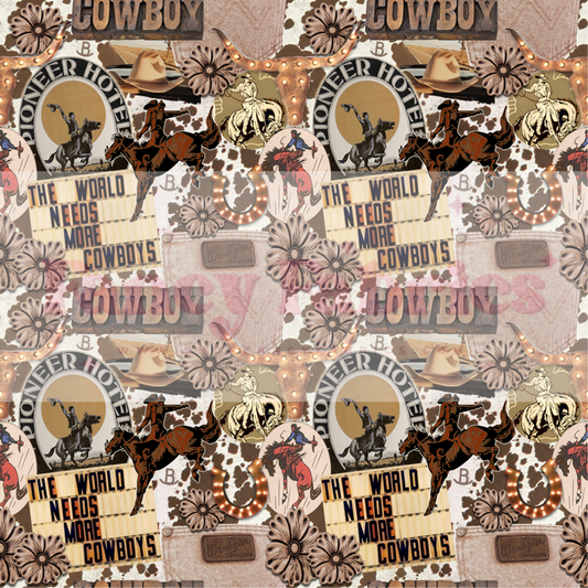 Cowboy Collage | PREORDER | By The Yard