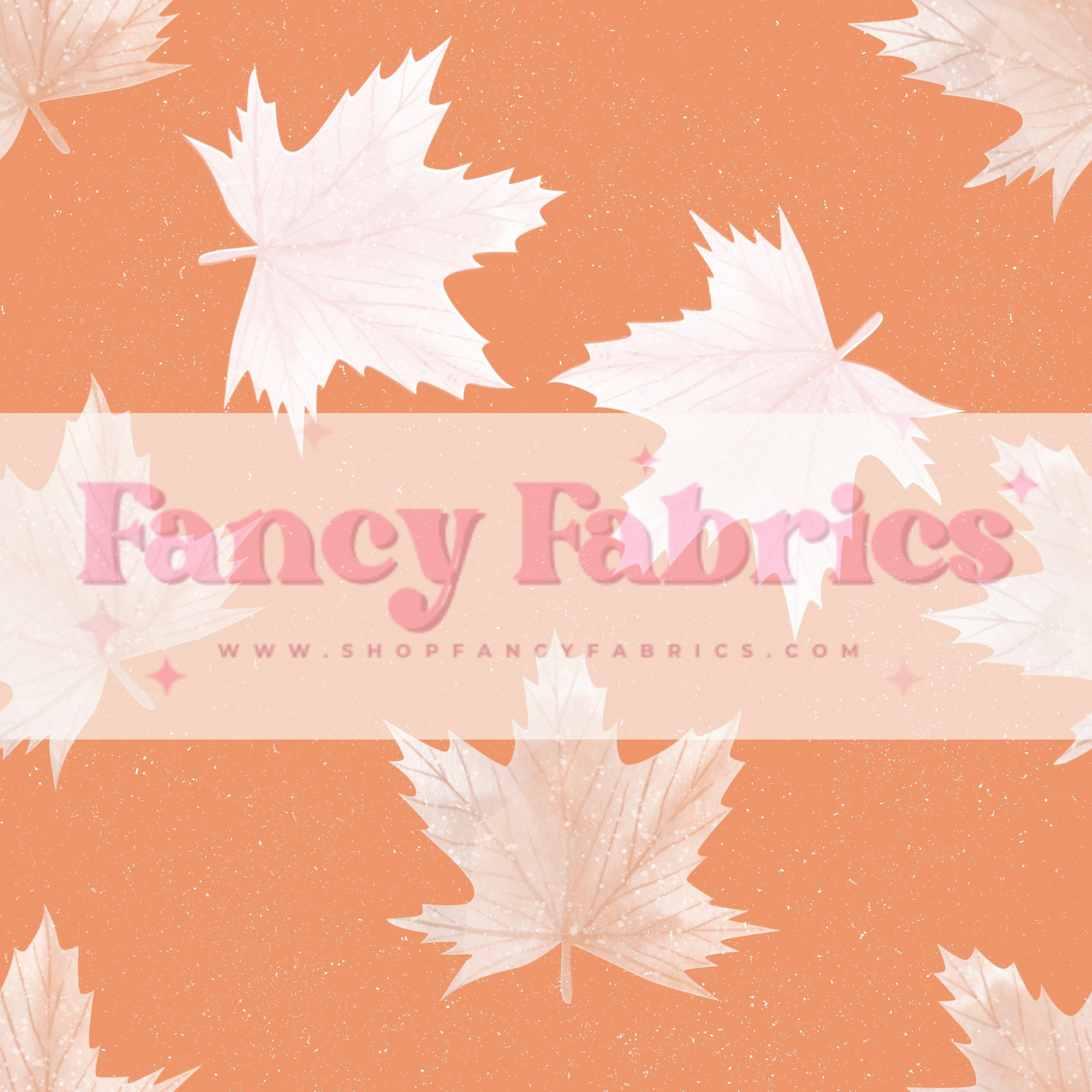 Maple Leaves (Orange) | PREORDER | By The Yard