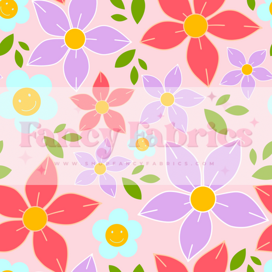 Creative Graphics | Fun Spring Floral | PREORDER | By The Yard