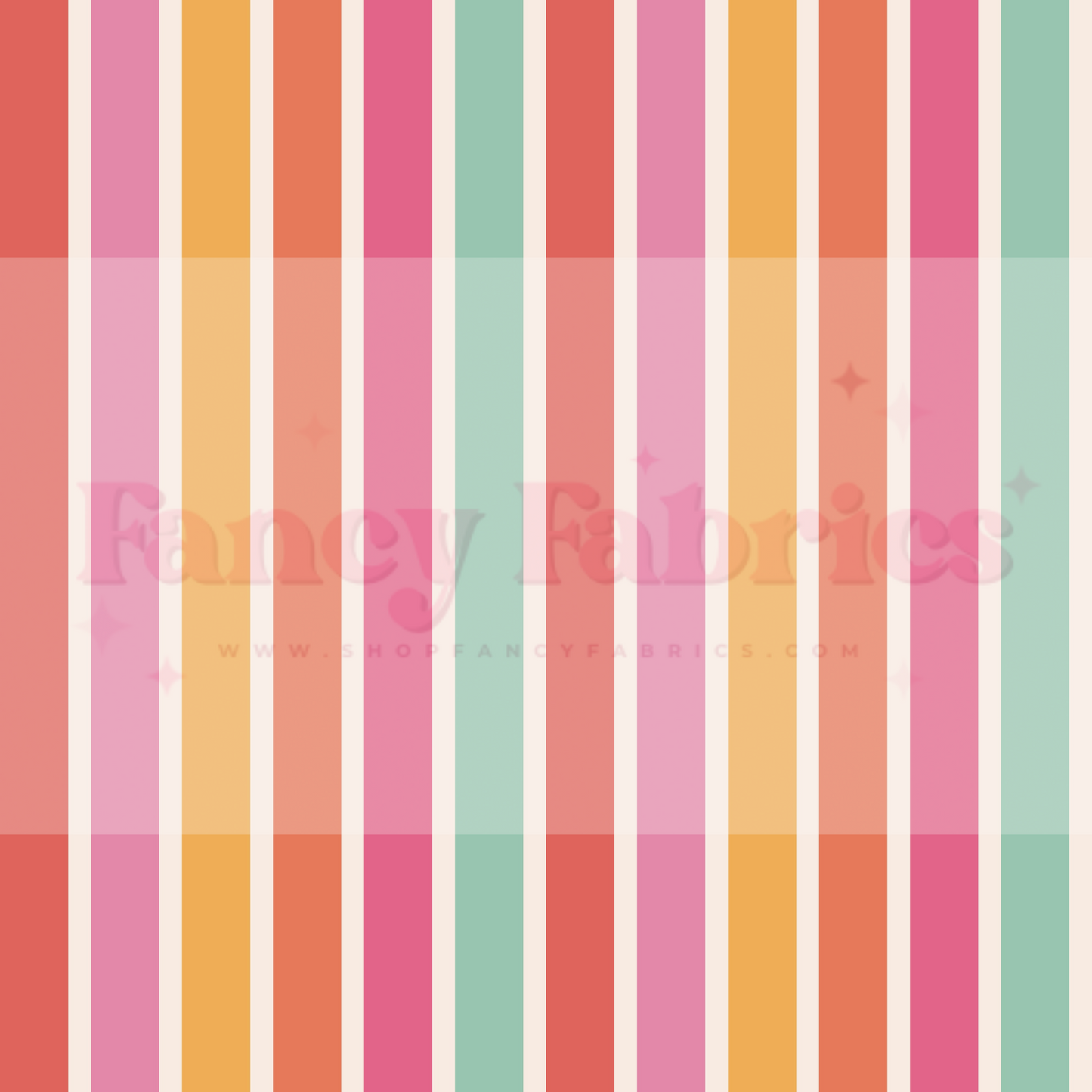 Lauren Liza Designs | Stripes Colorful | PREORDER | By The Yard