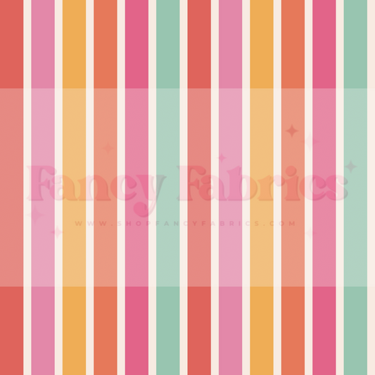 Lauren Liza Designs | Stripes Colorful | PREORDER | By The Yard